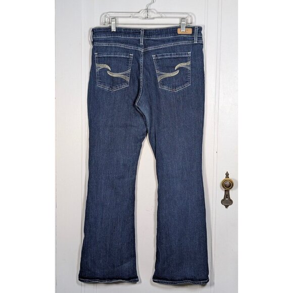 Levi Strauss Gold Signature Boot Cut Jeans Womens Size 12 Dark Blue Levi's Denim - Picture 2 of 5